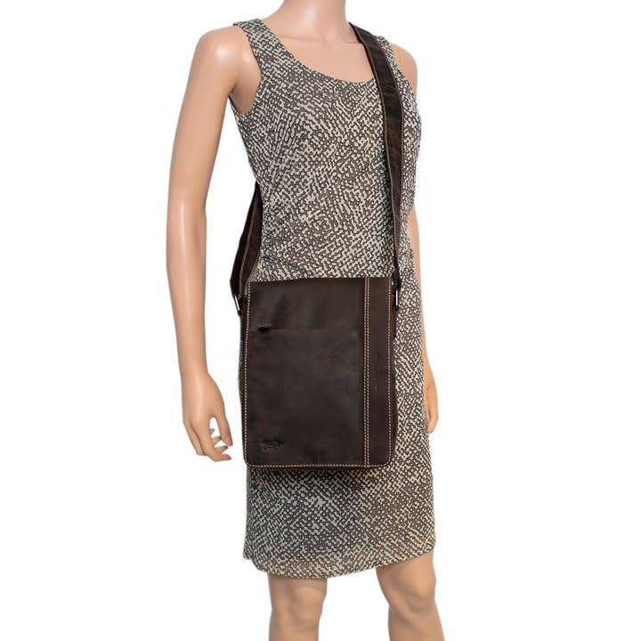 Arrigo – Großhandel Schultertasche – Unisex – Arrigo Schultertasche aus Büffelleder für Damen und Herren – 3 Farben8