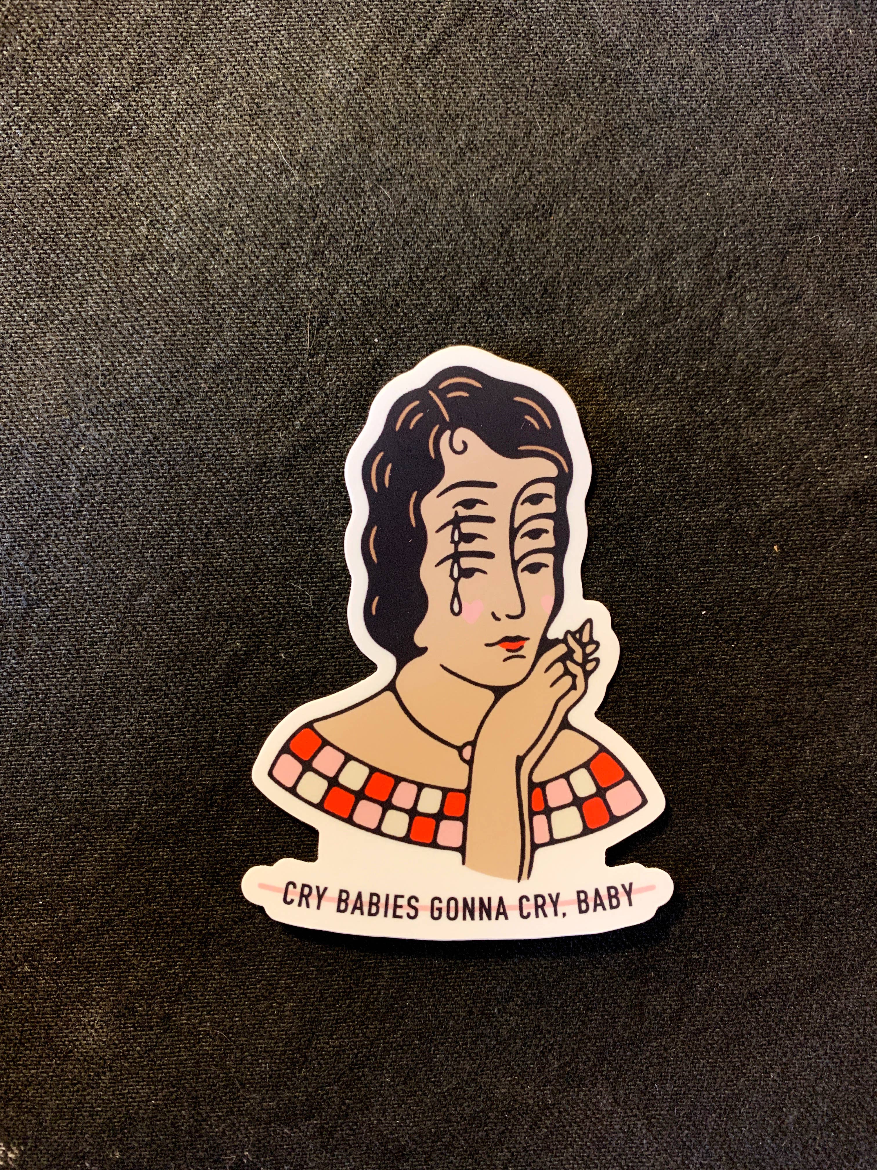 Houndstooth Design + Supply Co - Wholesale Sticker - Cry Baby Sticker1