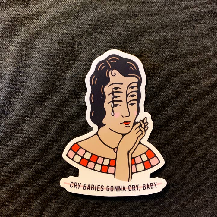 Houndstooth Design + Supply Co - Wholesale Sticker - Cry Baby Sticker1