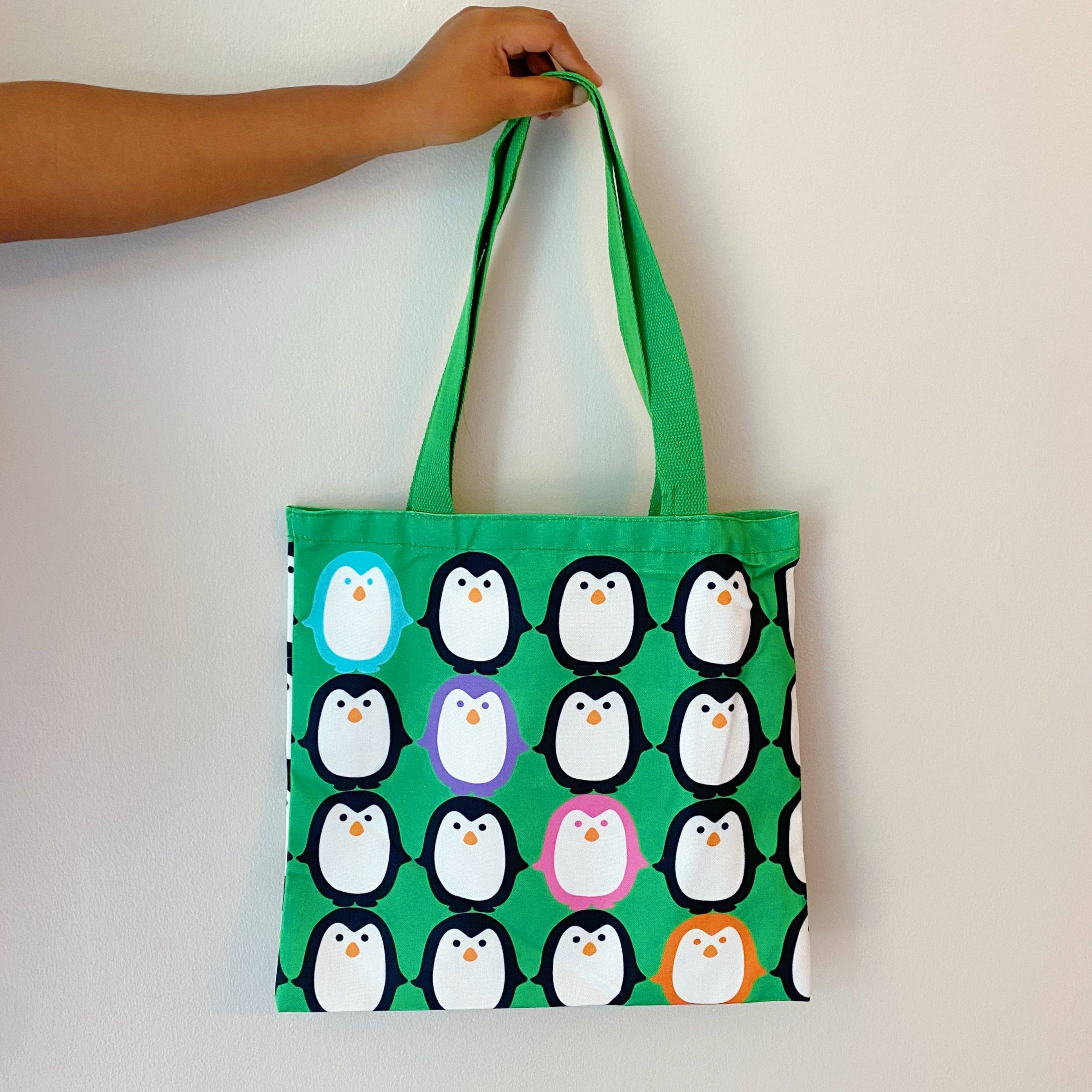Ellison+Young - Wholesale Tote Bag - Women's - Let’s Hold Hands Penguin Canvas Tote10