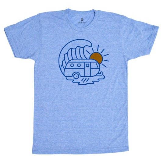 Camp Waves - Heather Blue for wholesale by The Poster List