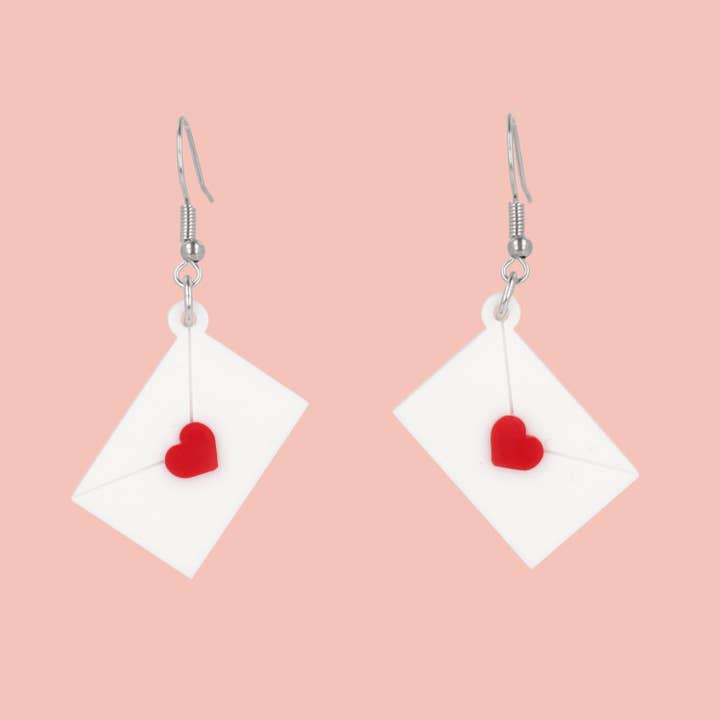 Love Letter Earrings for wholesale by Sour Cherry