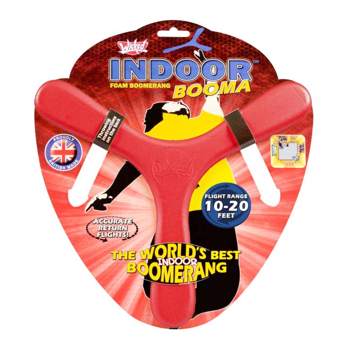 MukikiM Toys & Games - Wholesale Classic Toy - Kids - Wicked Indoor Booma - The World's Best Indoor Boomerang