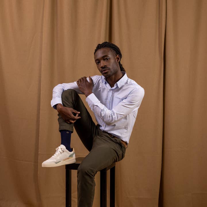 Colette Navy Socks for wholesale by JAQK