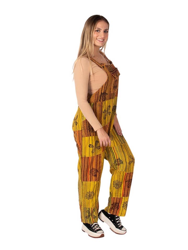 Kimago Look - Wholesale Overalls - Women's - Unisex Patchwork Boho Handmade Monkey | Kimago1