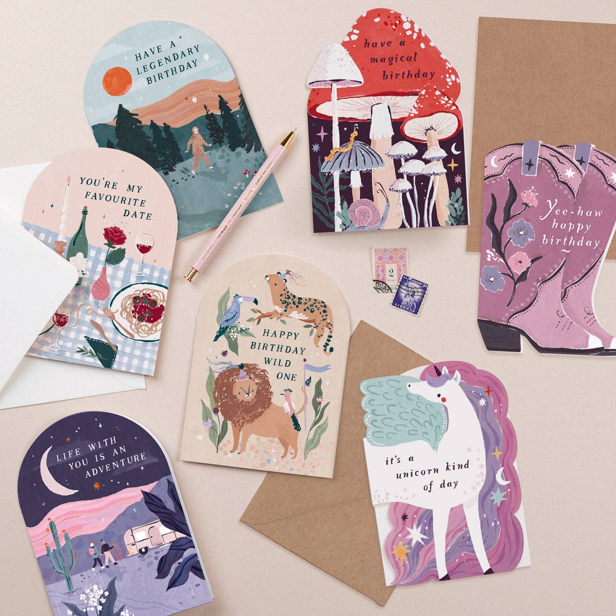 Sister Paper Co. - Wholesale Birthday Card - Unicorn Birthday Card | Kids Birthday Card | Childrens Cards4