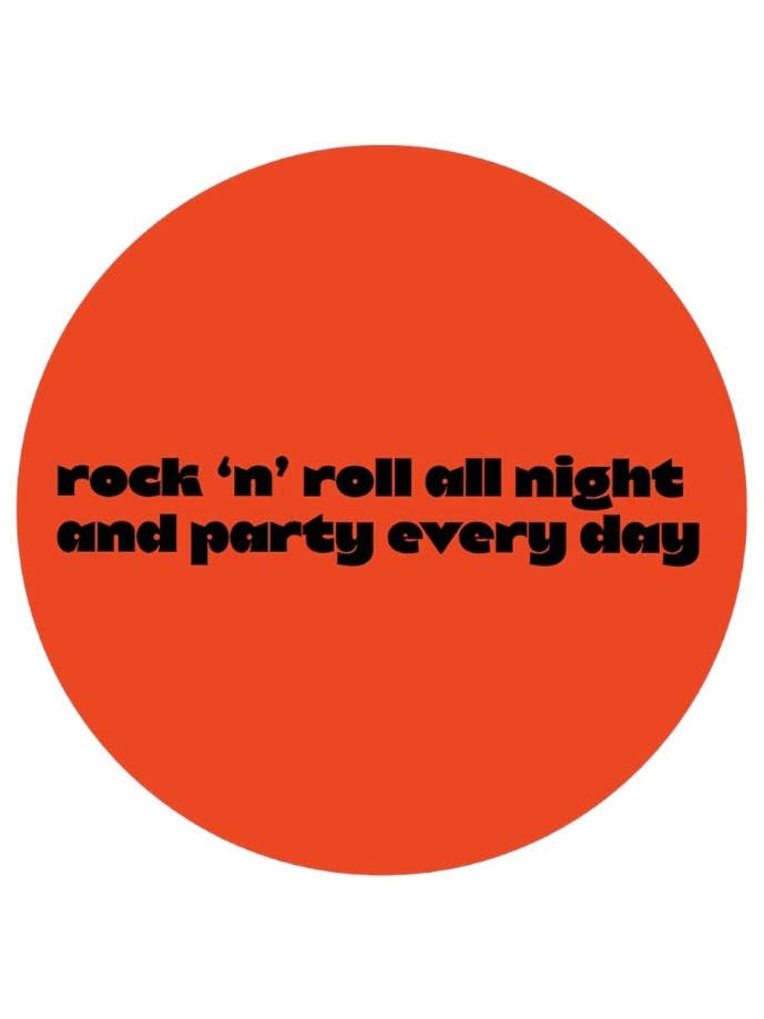 Pegatina Rock 'n' Roll All Night and Party Every Day para venta al por mayor de Dirty Livin’