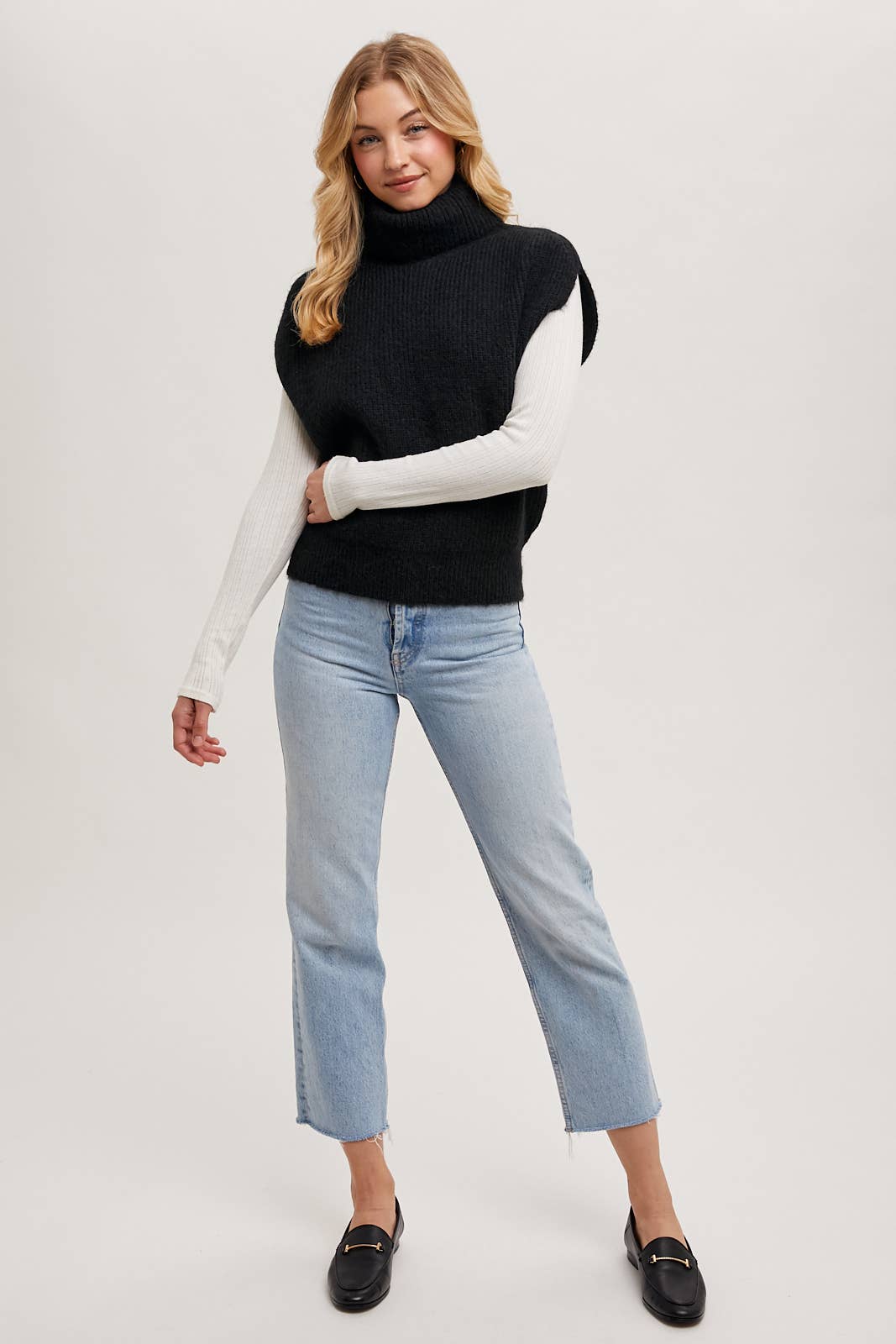 Bluivy - Wholesale Sweater Vest - Women's - TURTLENECK SWEATER KNIT VEST9