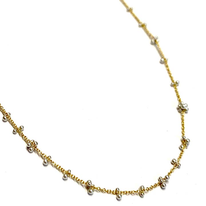 YedOmi Jewelry - Wholesale Link & Chain Necklace - Scattered Caviar Necklace6