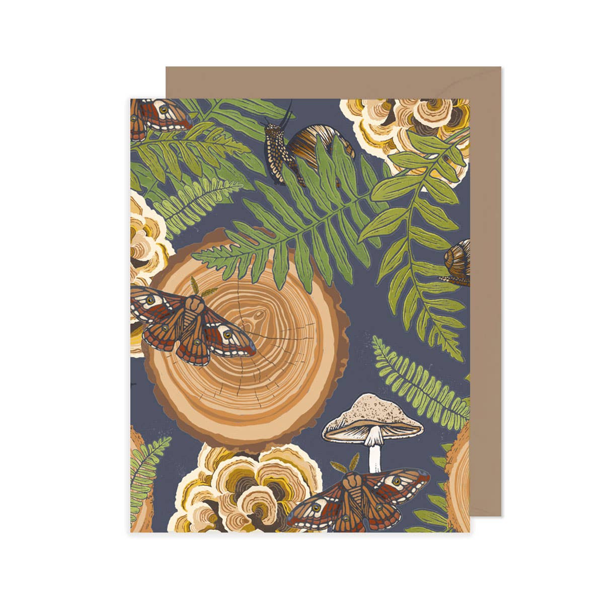 Root & Branch Paper Co. - Wholesale Everyday Greeting Card - Mushroom Grove Card2