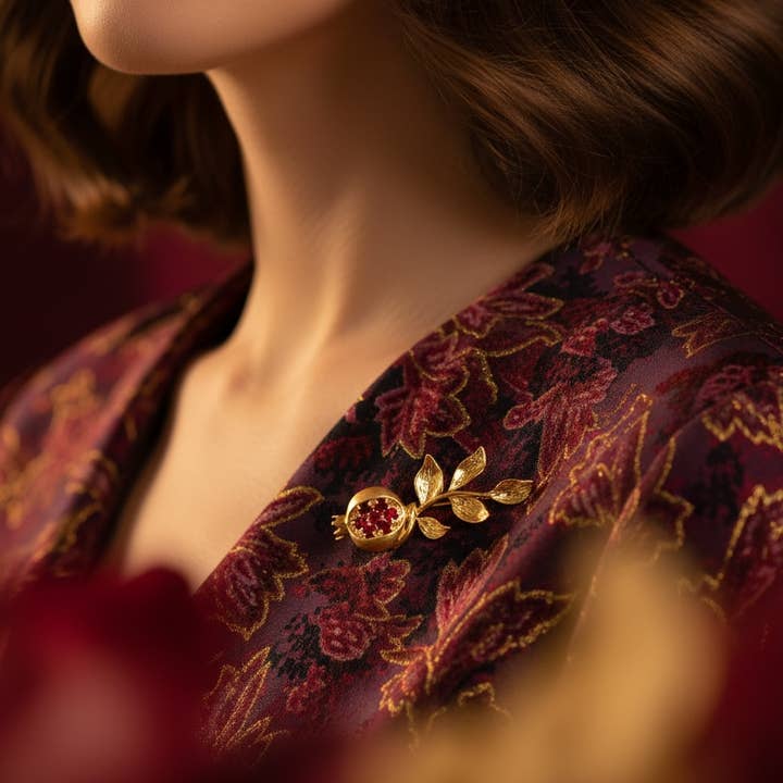 Pamela Twig Brosche für den Großhandel von Anet’s Collection