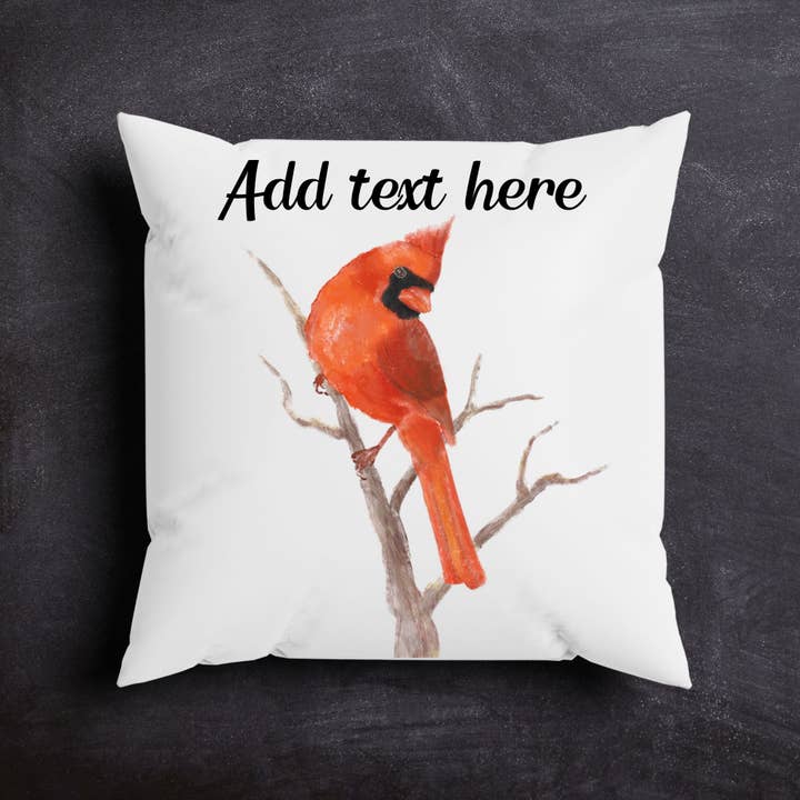 MerikaArt - Wholesale Throw/Decorative Pillow - Northern Male Cardinal Pillow - Nature Inspired Home Decor3
