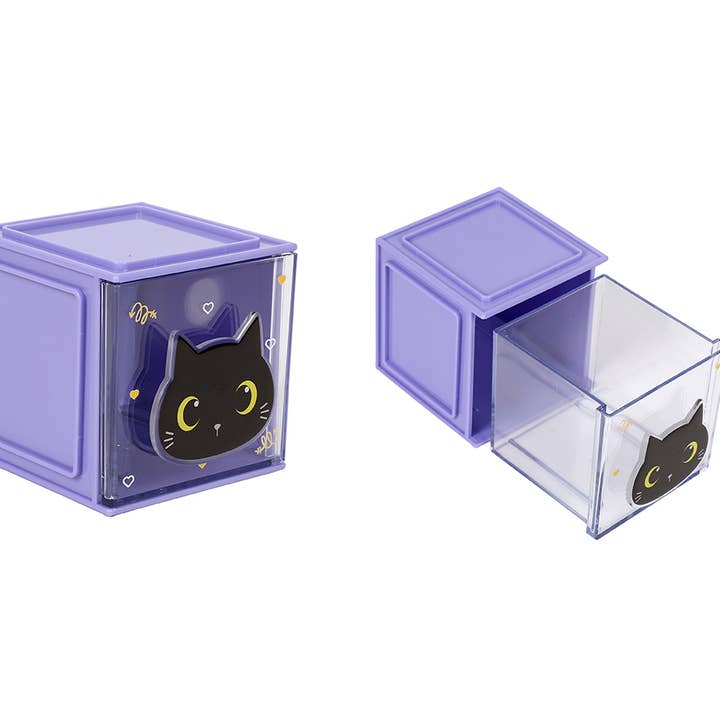 Skrivebordsarrangør i kubeform Sort Kat for engroshandel hos I-Total, I-Drink