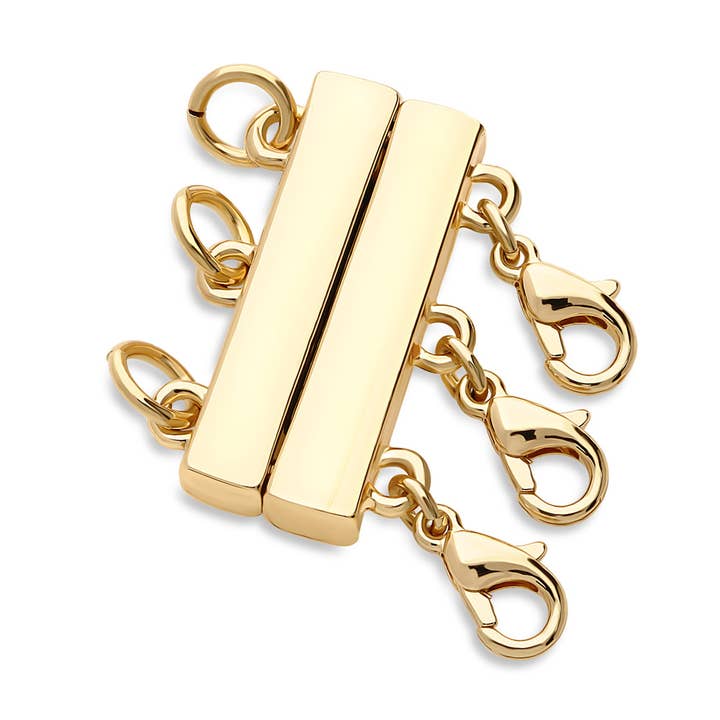 BERRICLE Base Metal Triple Necklace Layering Clasp for wholesale by BERRICLE