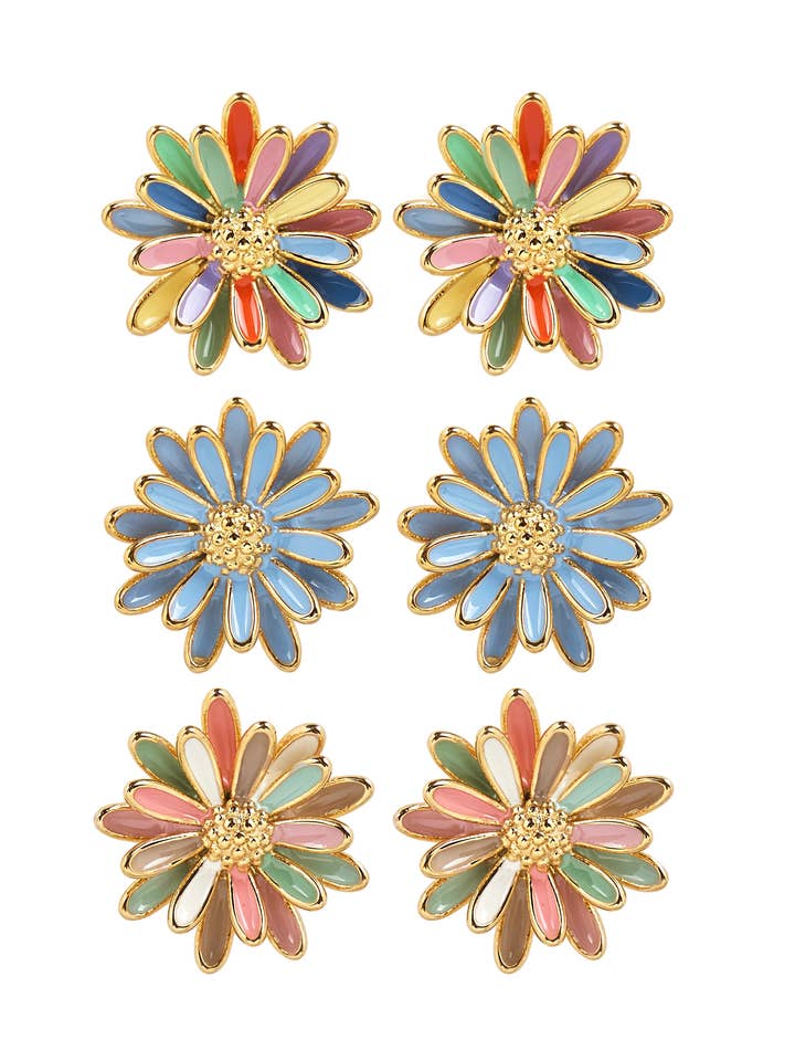 Morgenfrue Emalje Blomsterøreringe for engroshandel hos Cassette Barcelona