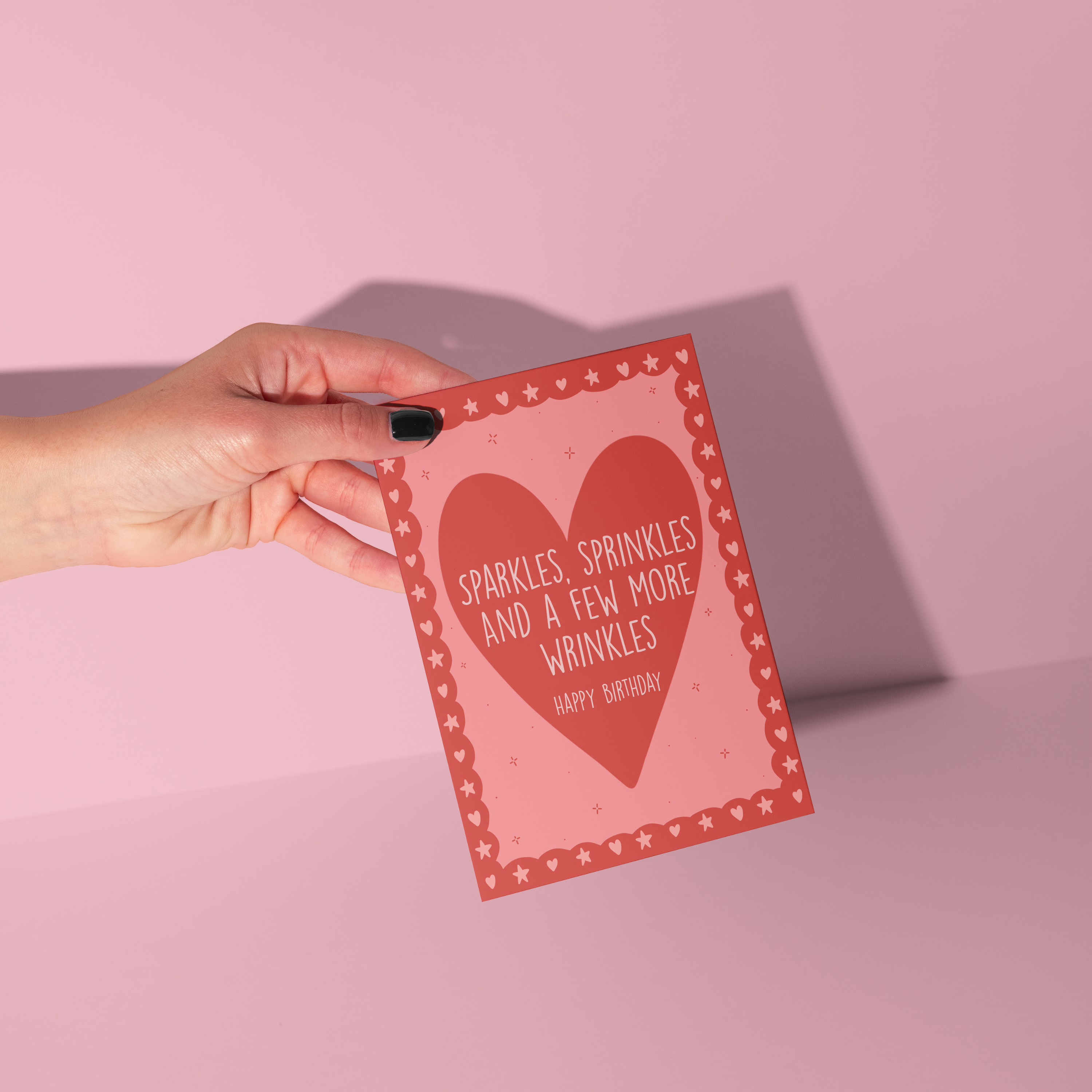 From Rosalie - Vente Cartes d'anniversaire - Carte d'anniversaire espiègle - Carte de vœux amusante "Saupoudrer des rides"1