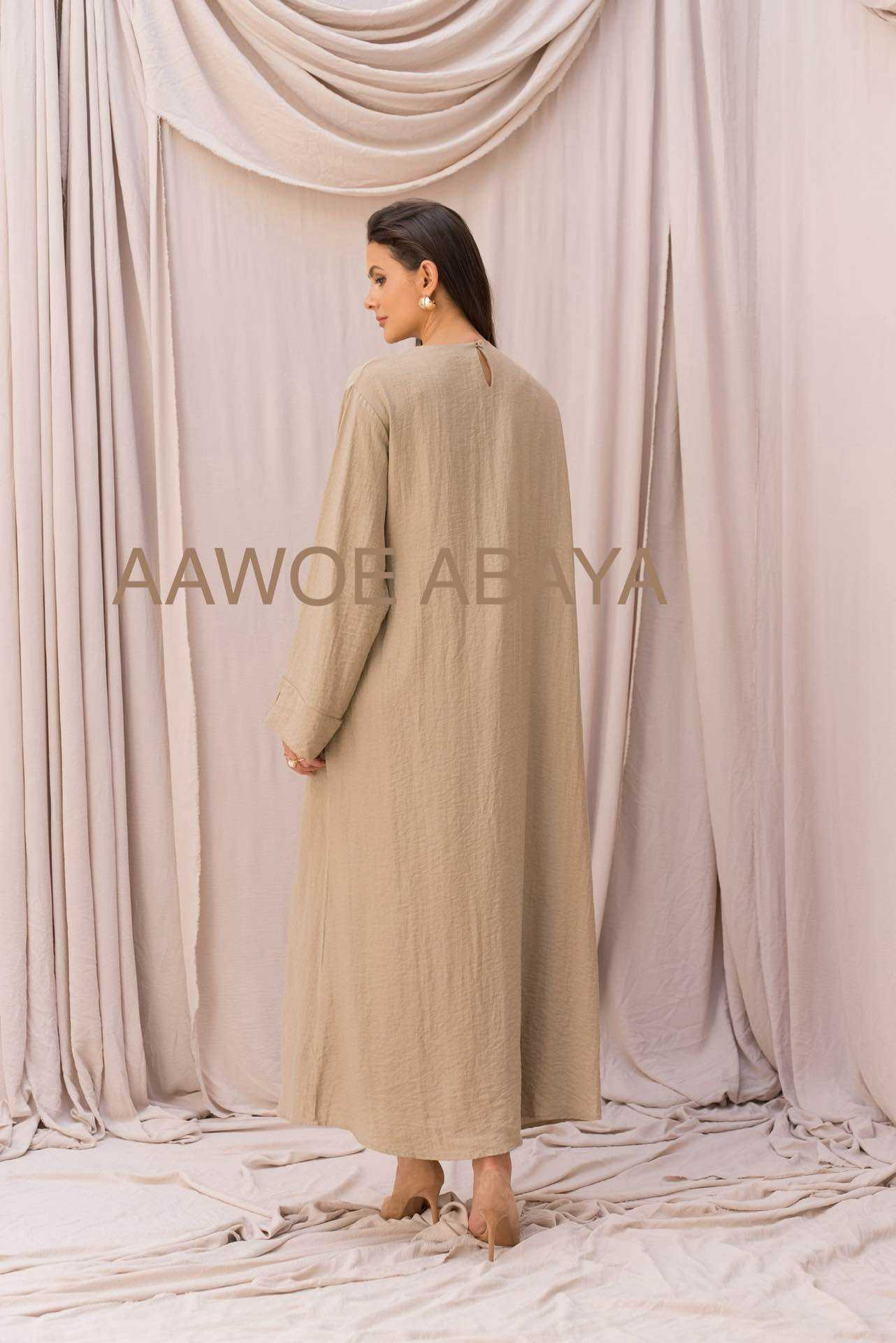 Aawoe Abaya – Kaftan - Mulher por atacado – Vestido Abaya Elegante - 2421-VES26
