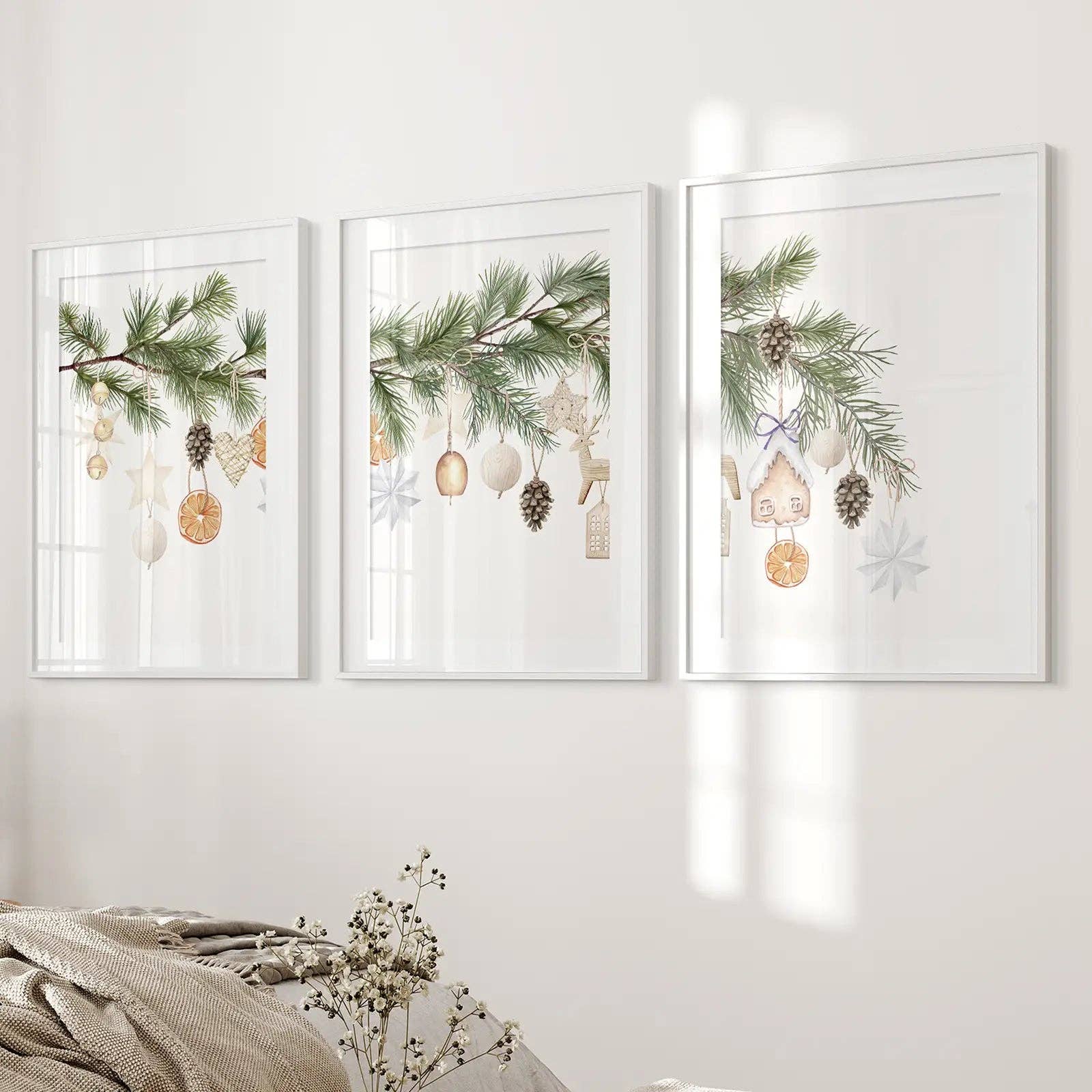 Art Lane - Wholesale Wall Art Set - Vintage Xmas Wall Art Print Trendy Winter Decor2