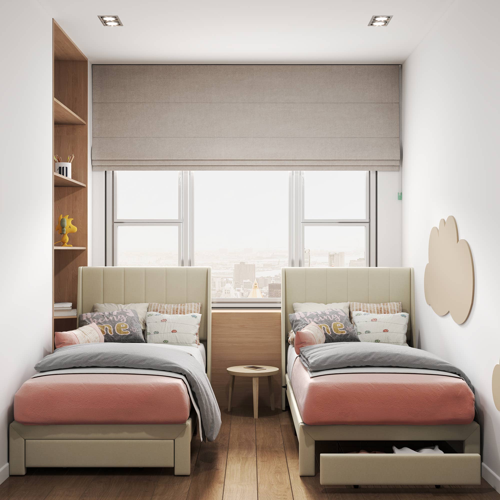 HOMYCASA DESIGN INC - Wholesale Bed - Queen/Twin Bed Frame - Drawers, USB, Beige14