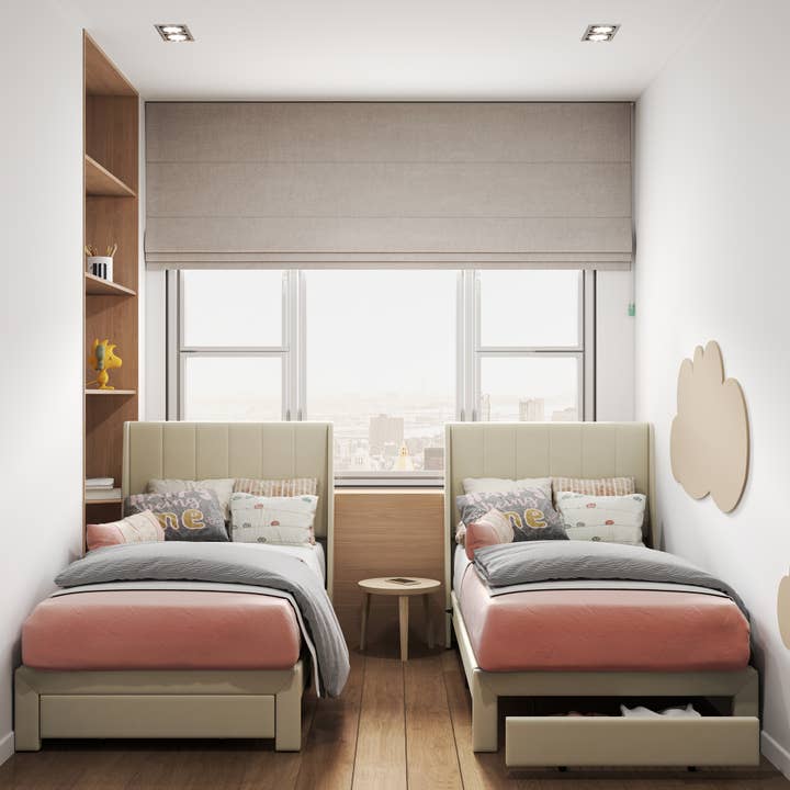 HOMYCASA DESIGN INC - Wholesale Bed - Queen/Twin Bed Frame - Drawers, USB, Beige14