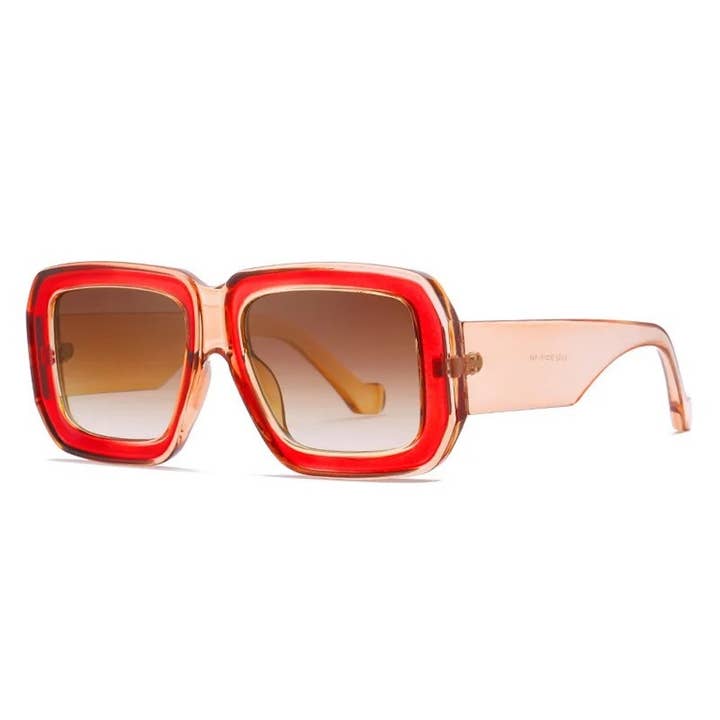 Pretty Simple - Wholesale Sunglasses - Women's - Nicolette Retro Oversized Square Sunglasses Wholesale
