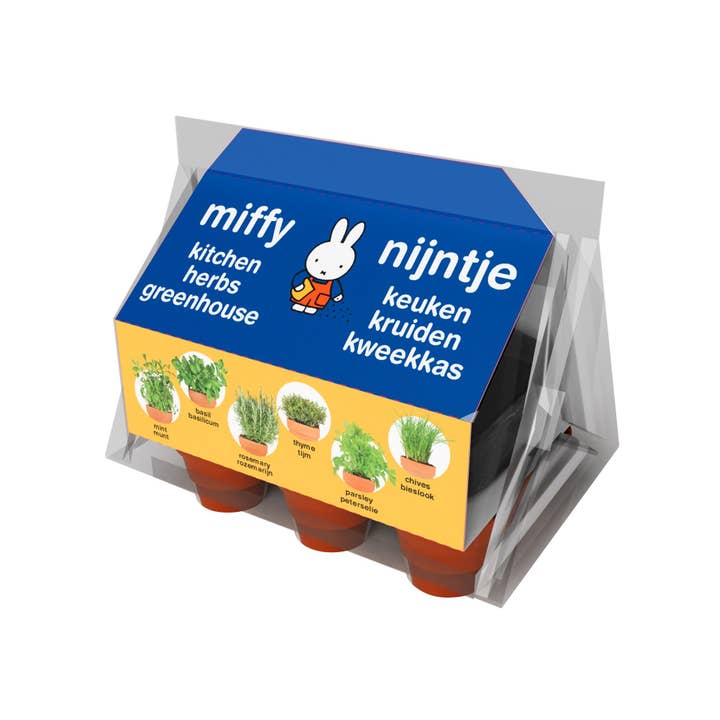 Mini invernadero de hierbas Miffy 6 macetas de hierbas de cocina para venta al por mayor de Philos Green Products