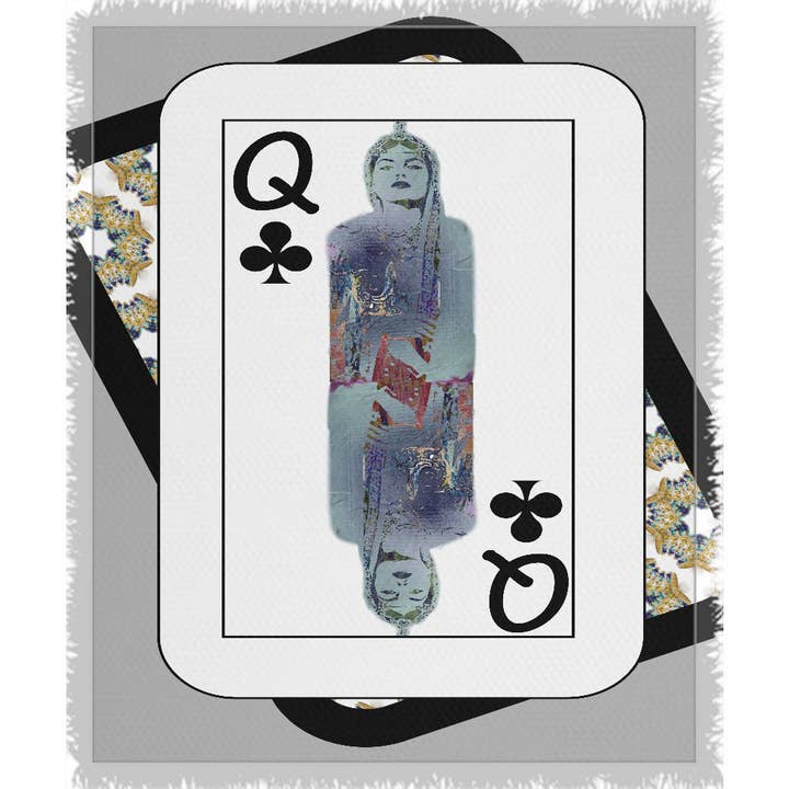 Spil din hånd... Queen Club No. 3 Vævet Blanket for engroshandel hos 3 Piece Urban Artisan