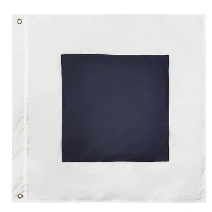 Letra S Alfabeto Náutico Código Marinha Sinal Bandeira 24” por atacado de Hampton Nautical