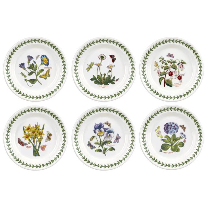 Portmeirion Botanic Garden 6.5" Side Plate (Asst Motif) for wholesale by Portmeirion, Spode, Pimpernel, Nacthmann, Wrendale Designs
