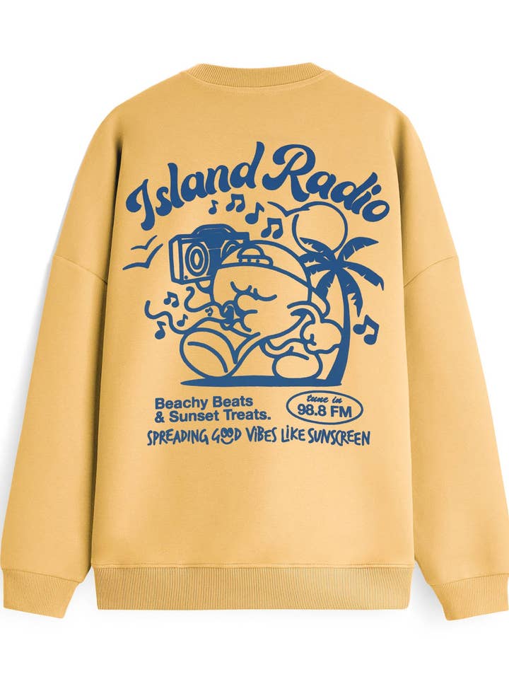 Island Radio Sweater - Yellow for wholesale on Faire0