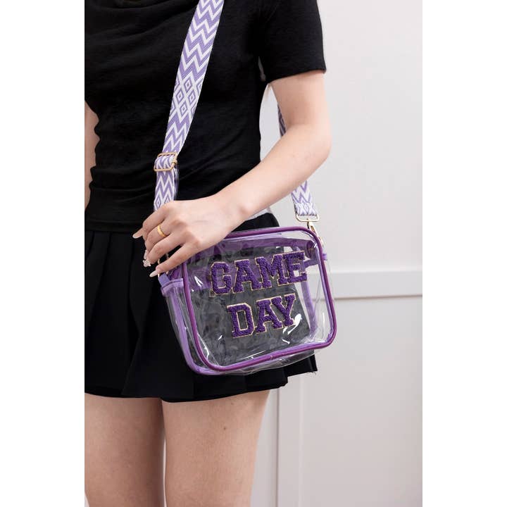 42POPS - Wholesale Crossbody Bag - Women's - `.Game Day Stadium Approved Clear Crossbody Bag14