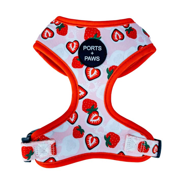 ADJUSTABLE HARNESS - STRAWBERRY MOCHI for wholesale by Ports and Paws