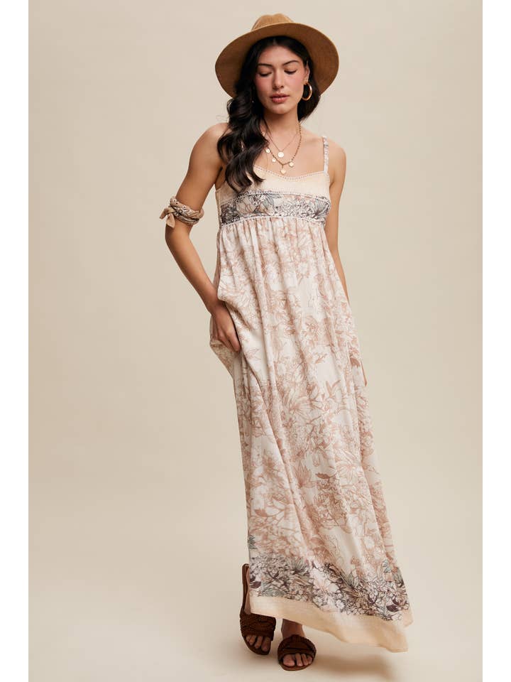 Listicle - Wholesale Dress - Women's - Ethereal Floral Maxi Dress