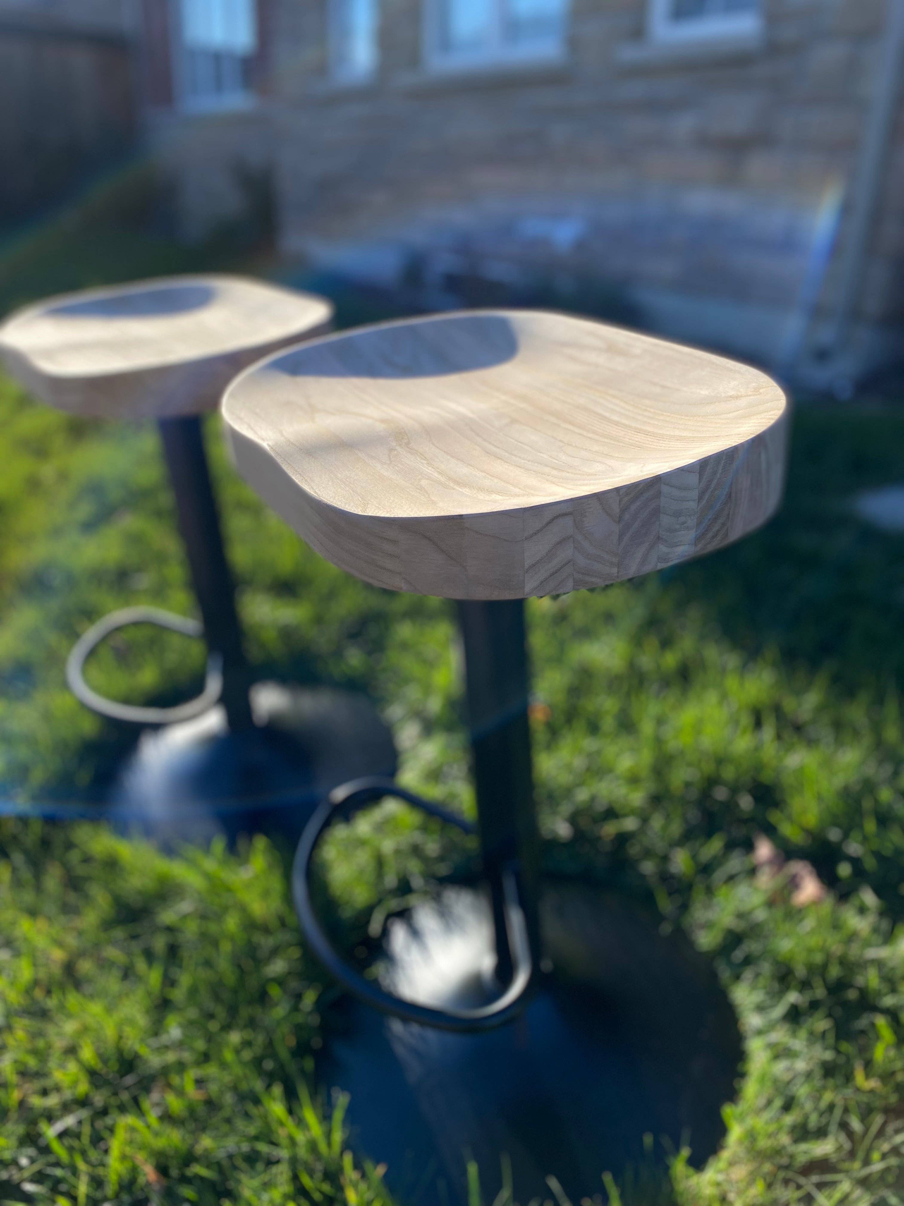 Seat4uhome - Vente Tabouret - Tabouret de bar Muskoka en bois d'orme - Prix par article6