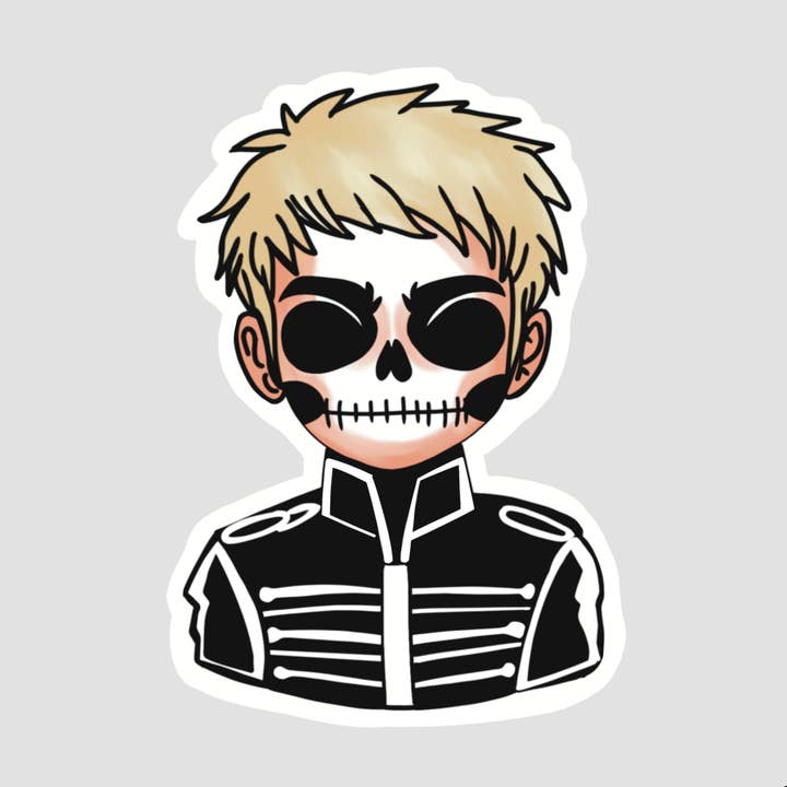 Black Parade MCR Sticker for wholesale by Rebel Yell Design