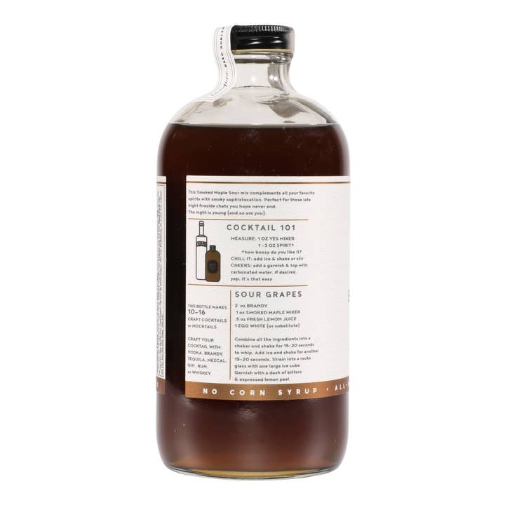 Yes Cocktail Co - Wholesale Cocktail Mix/Syrup - Smoked Maple Sour Cocktail Mixer: FALL SEASONAL2