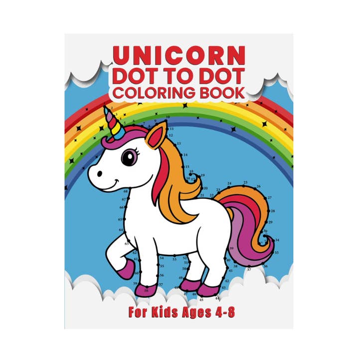 Larsen Falls Gifts and Publishing - Wholesale Coloring Book - Kids & Baby - Unicorn Dot to Dot Coloring Book for Kids0