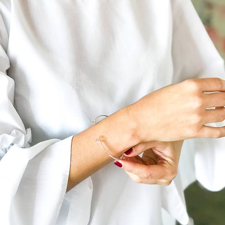 Agapantha Jewelry - Wholesale Cuff Bracelet - Junibel Sweetheart Cuff3