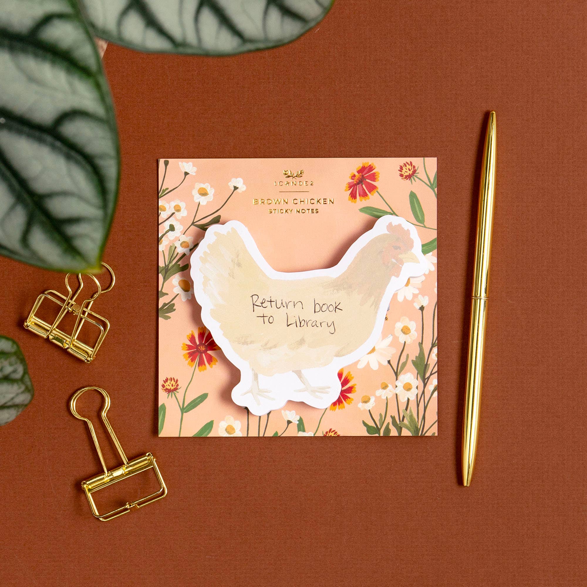 1canoe2 | One Canoe Two Paper Co. - Wholesale Sticky Notes - Brown Chicken Sticky Notes1