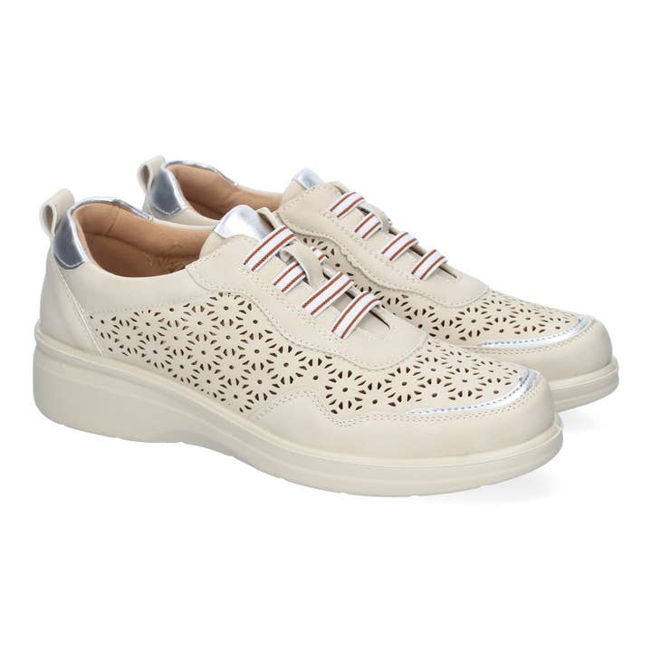 Women's Casual Slip-On Shoes Comfortable Elegant Beige for wholesale by Brideluxe Mayorista