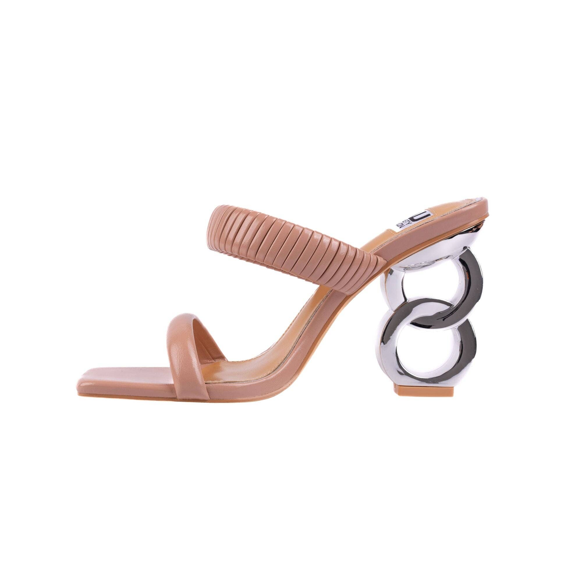 LADY COUTURE – Engroshandel Højhælede sko - Dame – Ninety Union RADDLE metalhæl plisseret tobåndsglide16