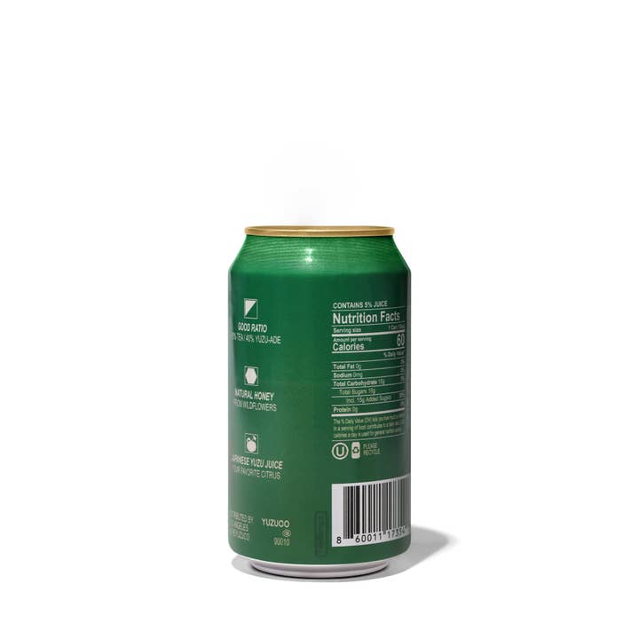 YUZUCO - Wholesale Iced Tea - Green Tea Yuzu-Ade (12oz, 12pk)6