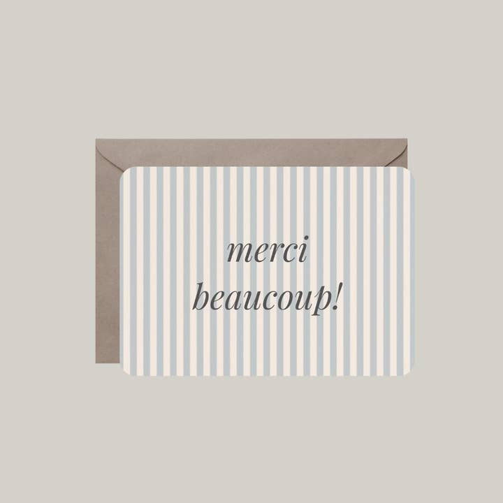 Cartão com envelope | merci beaucoup! por atacado de De Papierboetiek