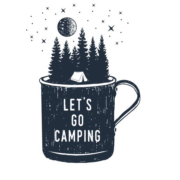 LET'S GO CAMPING for wholesale by Stickerlishious