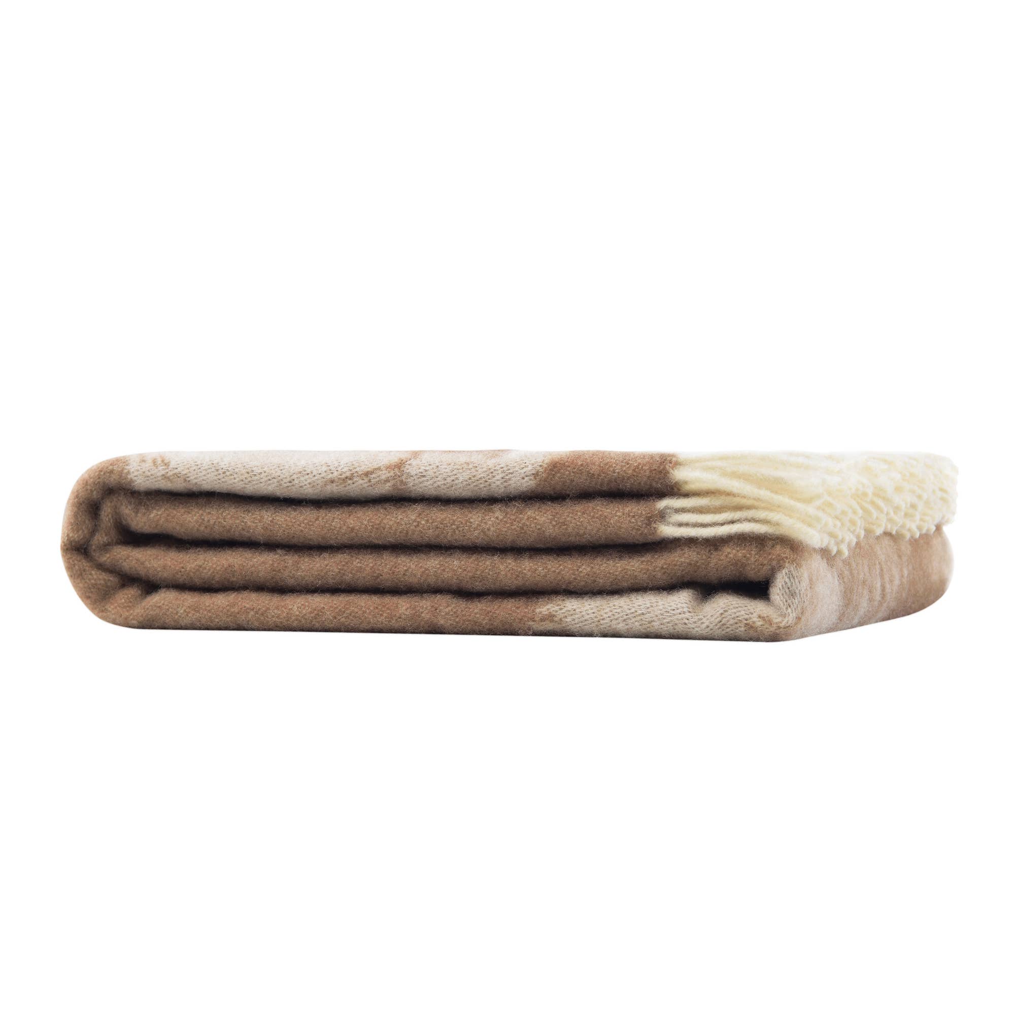 JJ Textile – wholesale Throw blanket – Highland Cow Brown Pure Wool Throw2