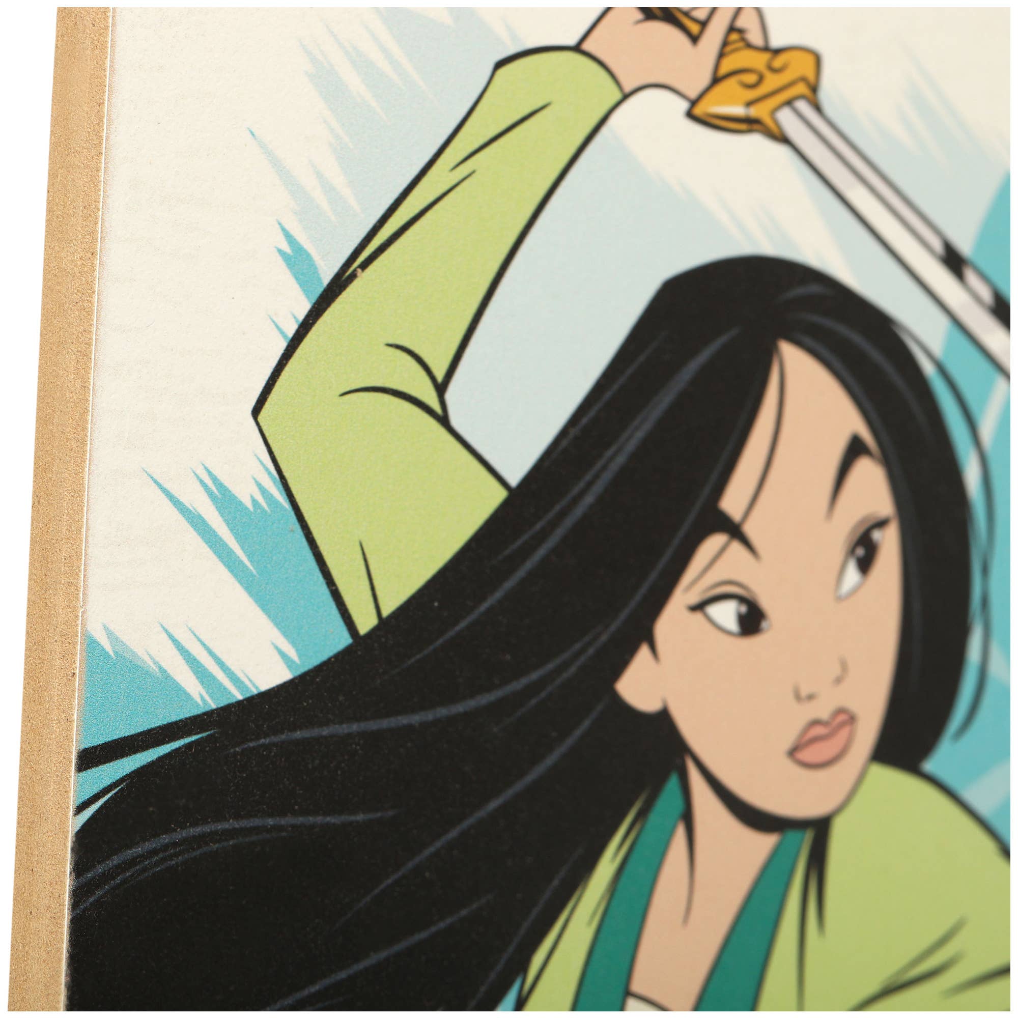 Wholesale Disney Princess Mulan In Battle Wood Wall Decor for