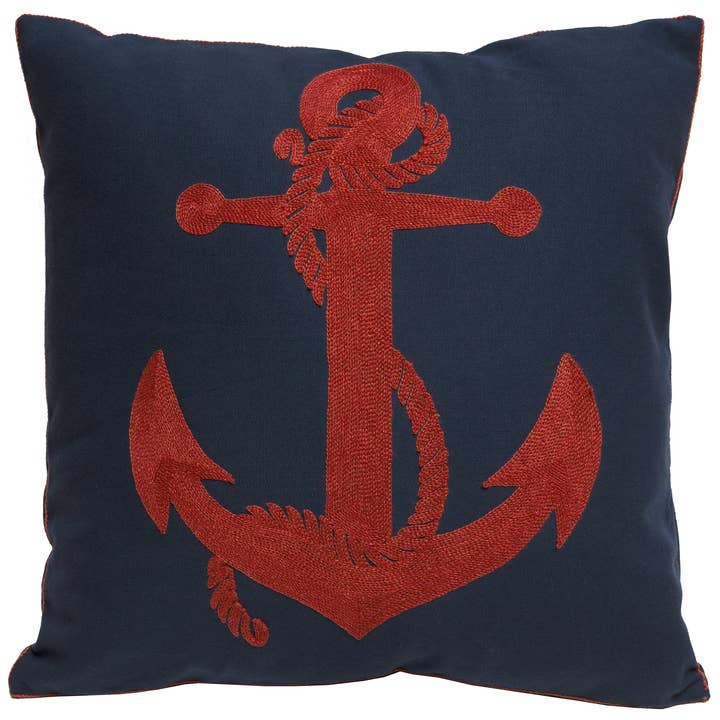 Rusty Anchor Pillow for wholesale by Carstens, Inc.