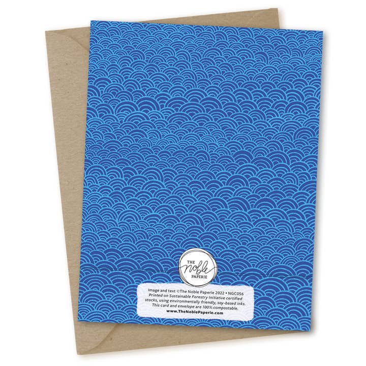 The Noble Paperie - Wholesale Sympathy Card - Waves | Miscarriage Sympathy Loss Bereavement Empathy Card