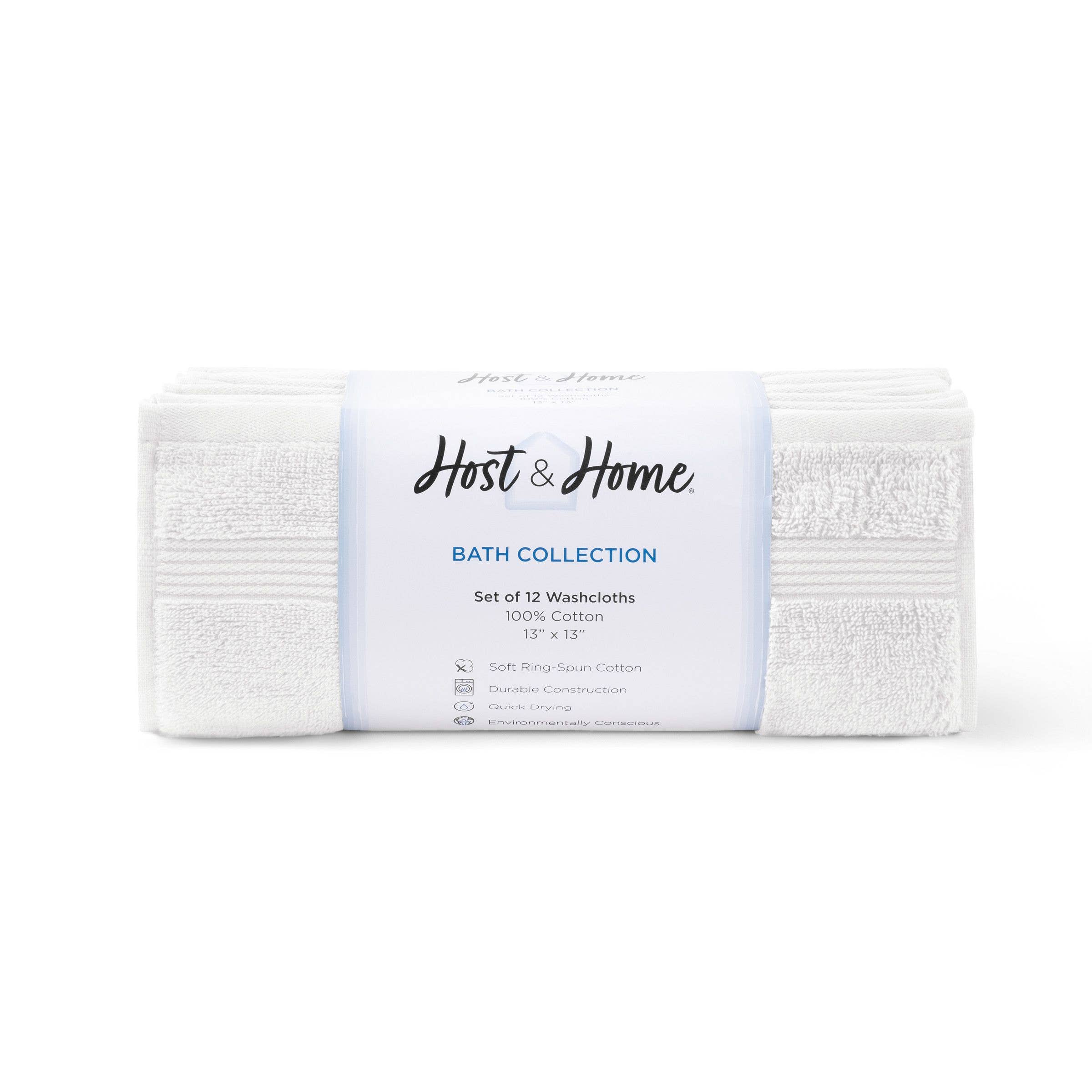 Arkwright Home - Wholesale Wash Cloth - Host & Home Soft Cotton Washcloths (12 Pack), 13x13, 400 GSM14