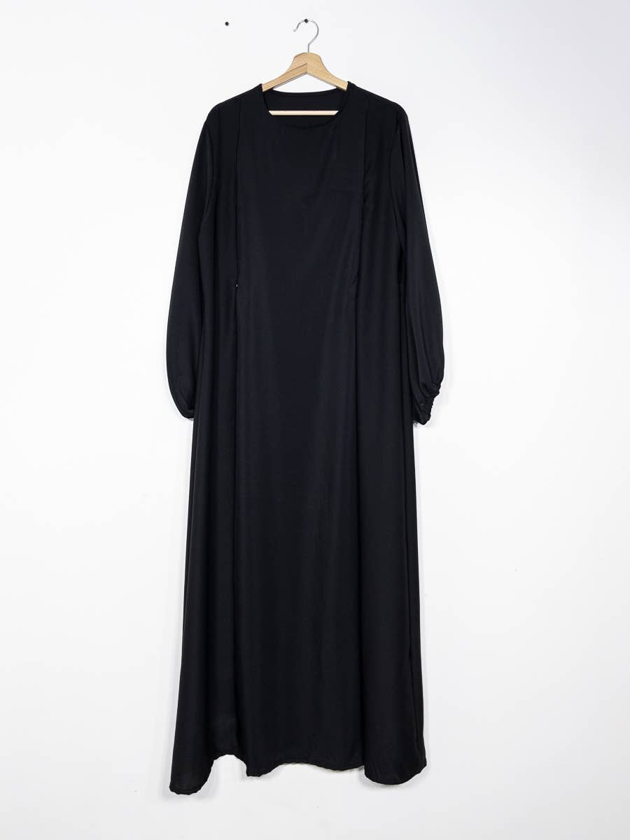 IDEAL OUTFIT - Wholesale Nursing Dress - Maternity - Medina silk nursing abaya with zip opening 2508PK5